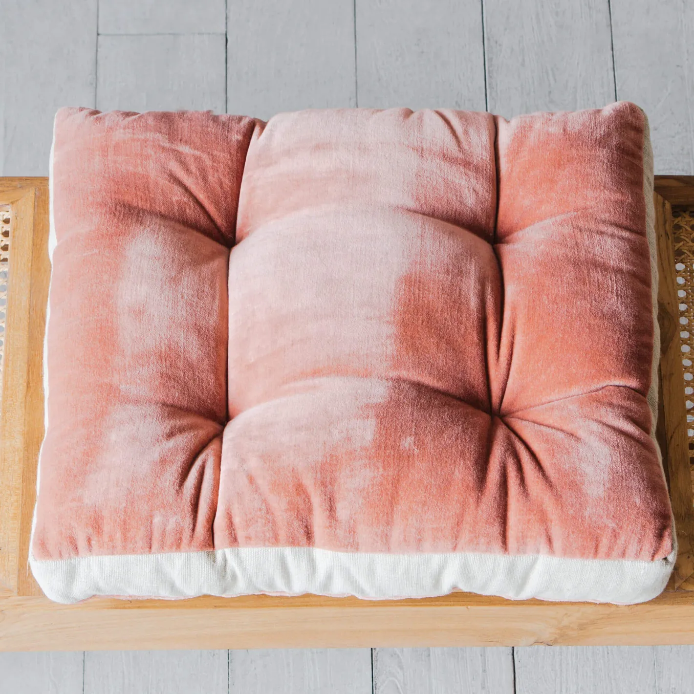 Graham & Green Seat Pads & Bed Rolls|Seat Pads & Bed Rolls<Linen Border Velvet Seat Pads