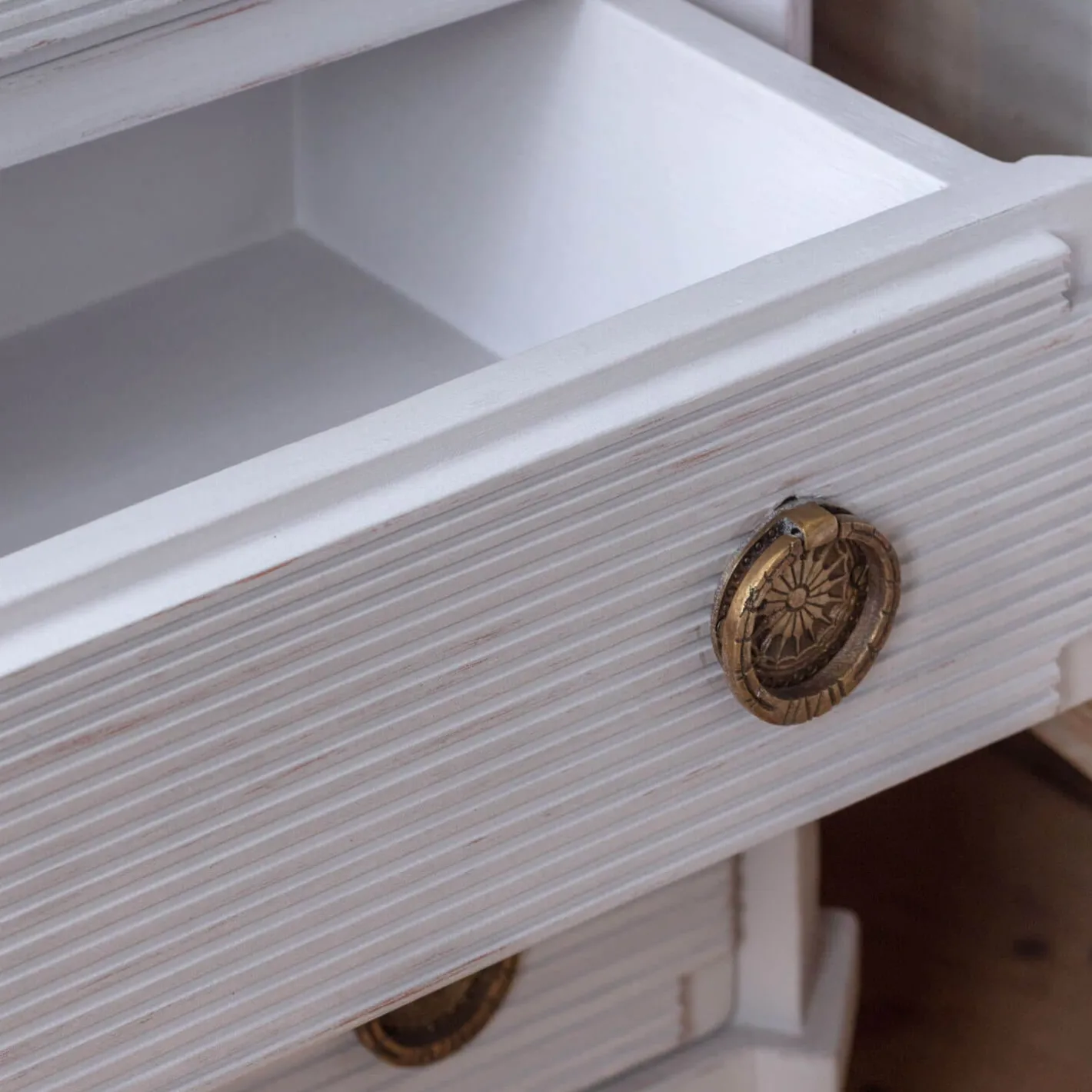 Graham & Green Bedside Tables<Lottie Three Drawer Bedside Table