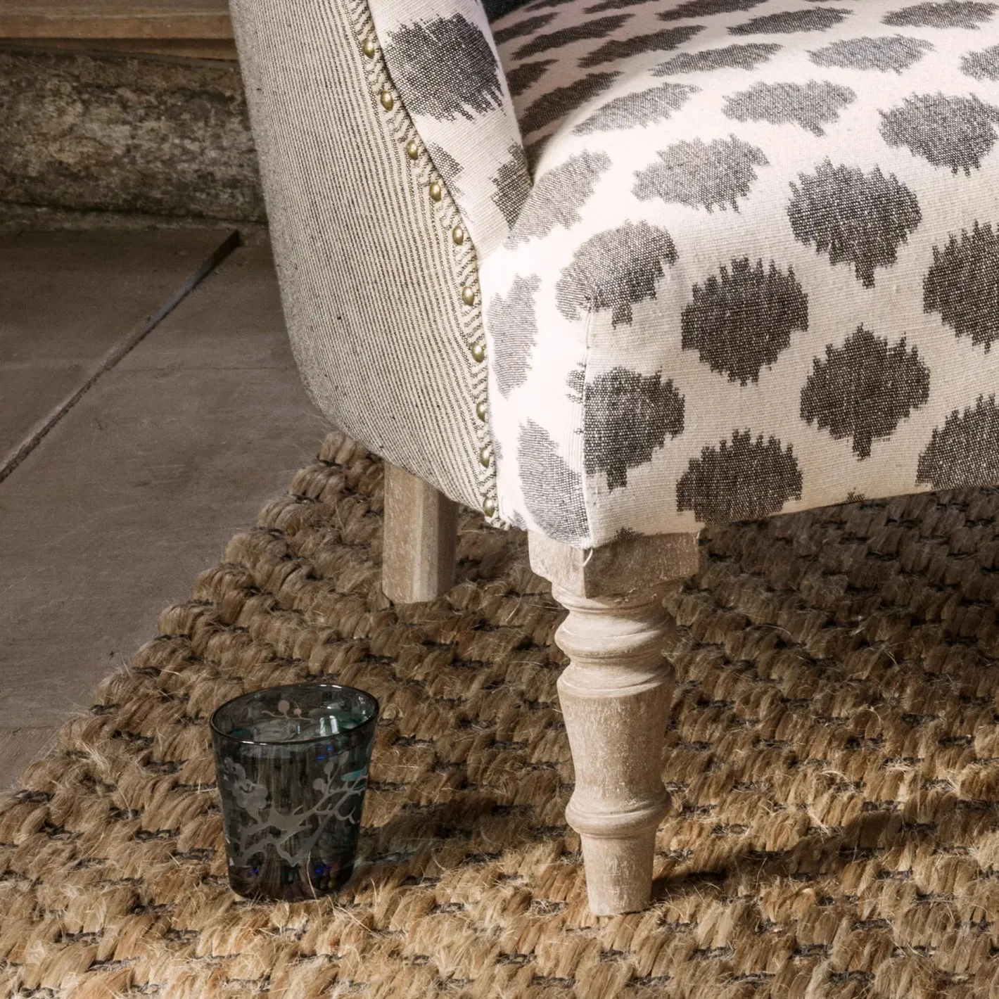 Graham & Green Armchairs<Louise Ikat Armchair