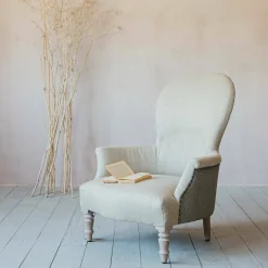 Graham & Green Armchairs<Louise Natural Linen Armchair