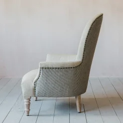 Graham & Green Armchairs<Louise Natural Linen Armchair