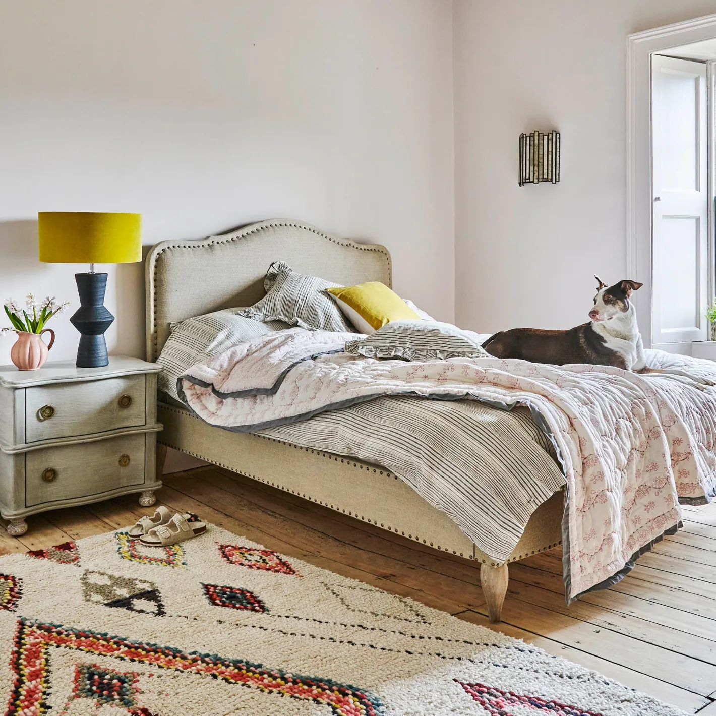 Graham & Green Quilts & Bedding<Lucinda Hand Printed Quilts
