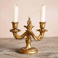 Graham & Green Candle Holders & Candles<Lumierie Golden Candelabra