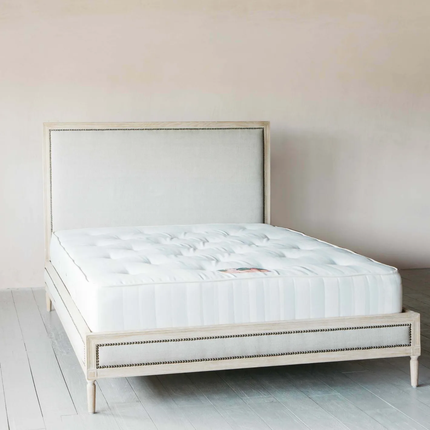 Graham & Green Beds & Headboards<Luna Natural Linen King Size Bed