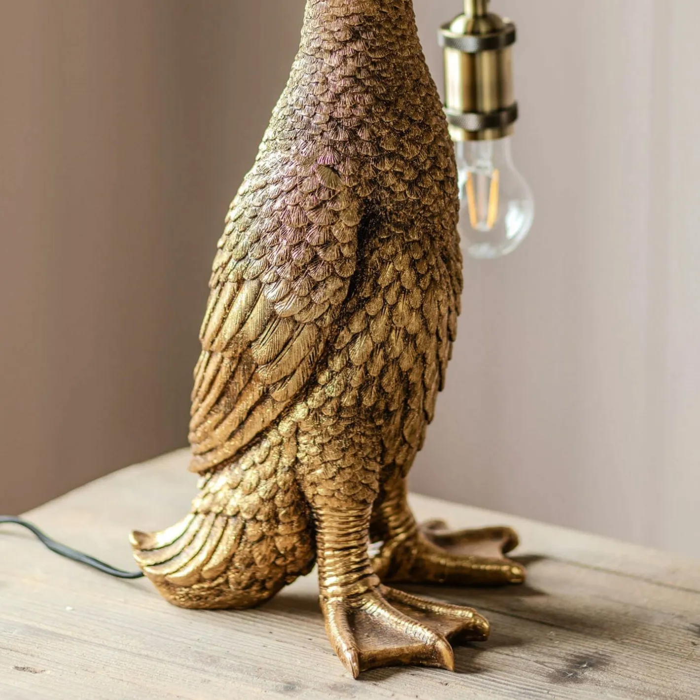 Graham & Green Animal Lights|Table Lamps<Mallory Mallard Gold Table Lamp
