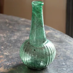 Graham & Green Vases & Plant Pots<Marbled Green Glass Vase