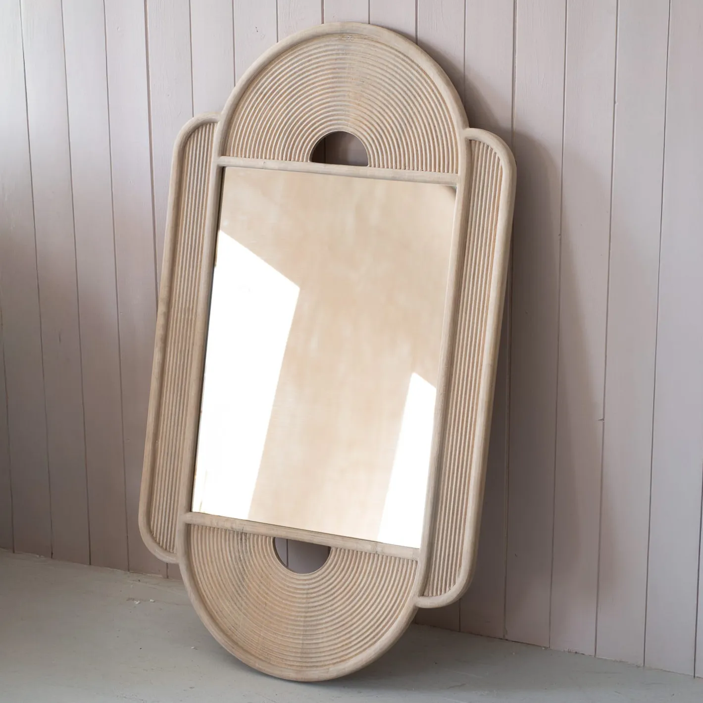 Graham & Green Overmantle Mirrors|Wall Mirrors<Margot Natural Wooden Wall Mirror