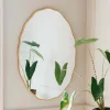 Graham & Green Round Mirrors|Wall Mirrors<Matilda Oval Gold Mirror
