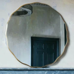 Graham & Green Round Mirrors|Wall Mirrors<Matilda Round Gold Mirror