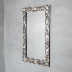Graham & Green Rectangular Mirrors|Wall Mirrors<Maxi Grey Mother of Pearl Mirror