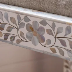 Graham & Green Stools|Dressing Tables & Stools<Maxi White Mother of Pearl Stool