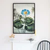 Graham & Green Prints & Wall Art<Medium Framed Blue Water Lily Print