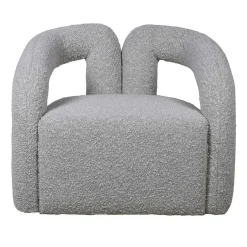Graham & Green Armchairs<Mika Grey Bouclé Armchair