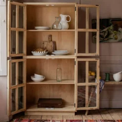 Graham & Green Cabinets & Cupboards<Mimosa Four Door Glass Cupboard