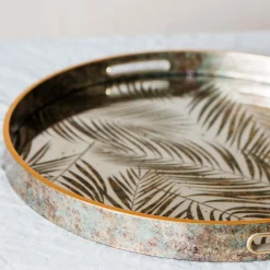 Graham & Green Placemats, Coasters & Trays<Mirrored Fern Leaf Tray