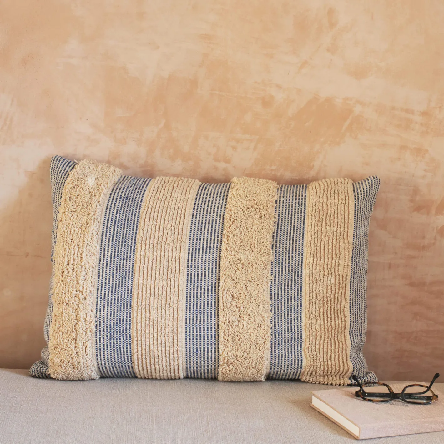 Graham & Green Sofa Cushions|Cushions<Misty Blue and White Striped Cushions