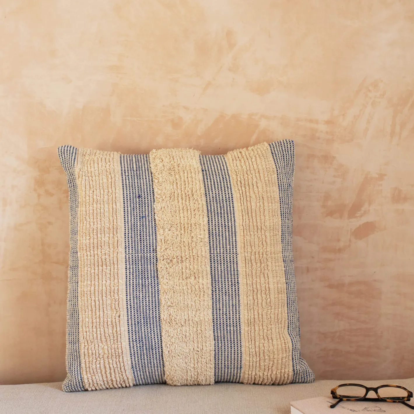 Graham & Green Sofa Cushions|Cushions<Misty Blue and White Striped Cushions