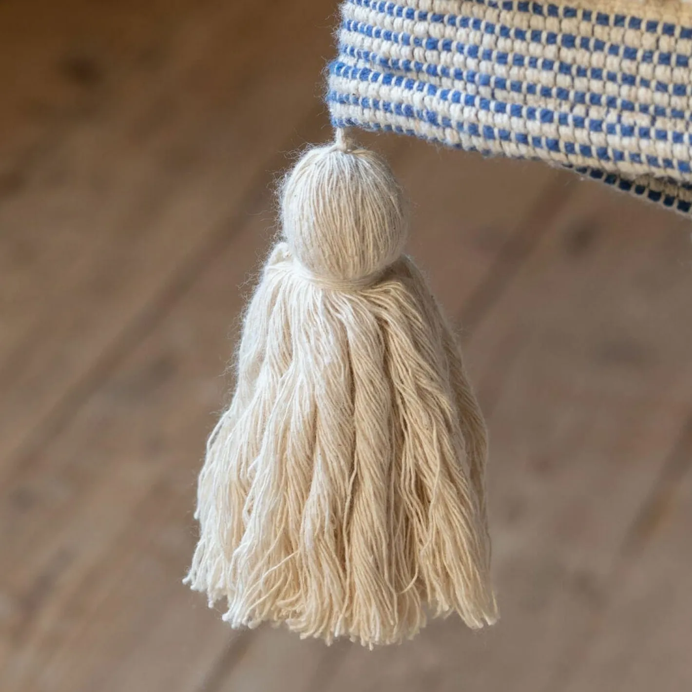 Graham & Green Sofa Throws|Throws & Blankets<Misty Blue and White Striped Throw