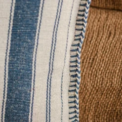 Graham & Green Sofa Cushions|Cushions<Moana Blue and White Striped Rectangular Cushion
