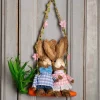 Graham & Green Decorative Accessories<Mr & Mrs Bunny On a Swing Decoration