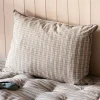 Graham & Green Sofa Cushions|Cushions<Natural and Blue Check Rectangular Cushion