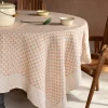 Graham & Green Table Cloths & Napkins|Table Cloths & Napkins<Natural Flower Block Printed Tablecloths
