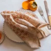 Graham & Green Outdoor Dining|Table Cloths & Napkins<Natural Flower Block Printed Napkin
