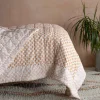 Graham & Green Quilts & Bedding<Natural Flower Hand-Printed Quilt