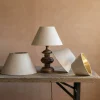 Graham & Green Lamp Shades<Natural Linen and Gold Empire Lamp Shades