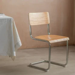 Graham & Green Dining Chairs<Natural Wood and Metal Dining Chair