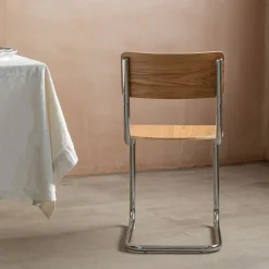 Graham & Green Dining Chairs<Natural Wood and Metal Dining Chair