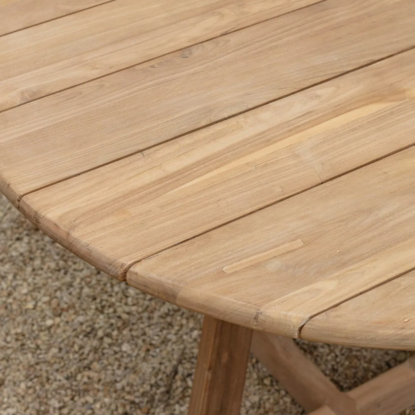 Graham & Green Garden Tables & Sets|Garden Tables & Sets<Noa 4 Seater Round Teak Outdoor Table