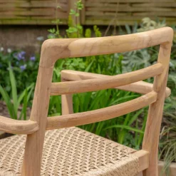 Graham & Green Garden Chairs & Sofas|Garden Chairs & Sofas<Noa Teak Outdoor Dining Armchair