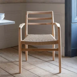 Graham & Green Garden Chairs & Sofas|Garden Chairs & Sofas<Noa Teak Outdoor Dining Armchair