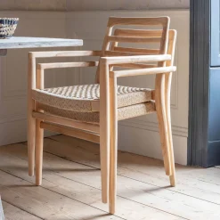 Graham & Green Garden Chairs & Sofas|Garden Chairs & Sofas<Noa Teak Outdoor Dining Armchair