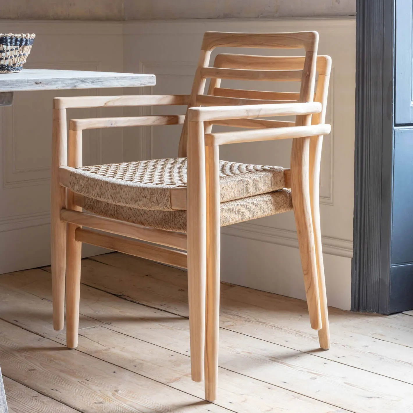 Graham & Green Garden Chairs & Sofas|Garden Chairs & Sofas<Noa Teak Outdoor Dining Armchair
