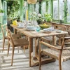 Graham & Green Garden Tables & Sets|Garden Tables & Sets<Noa Teak 6 Seater Rectangular Outdoor Dining Table