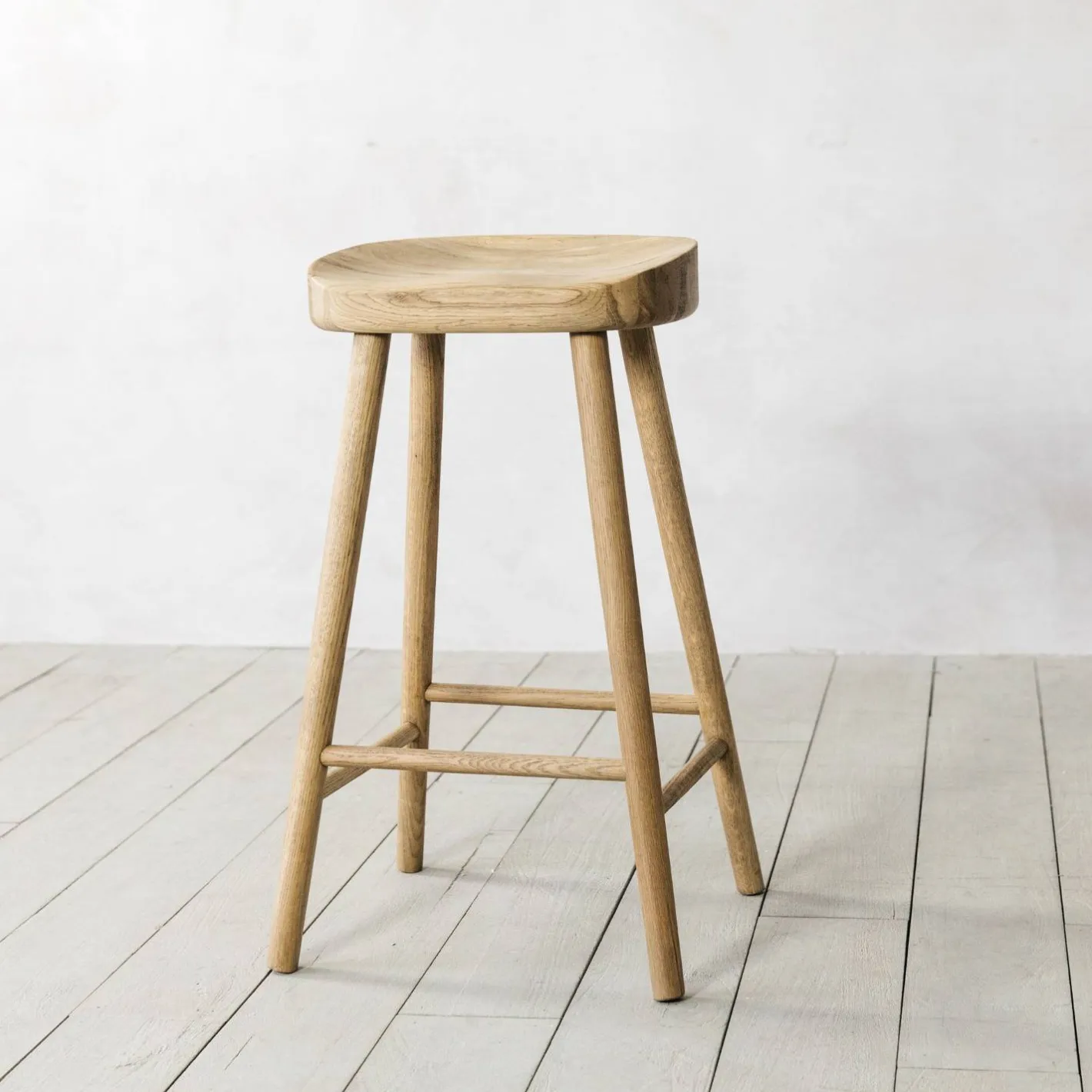 Graham & Green Stools<Oak Farmhouse Kitchen Stool