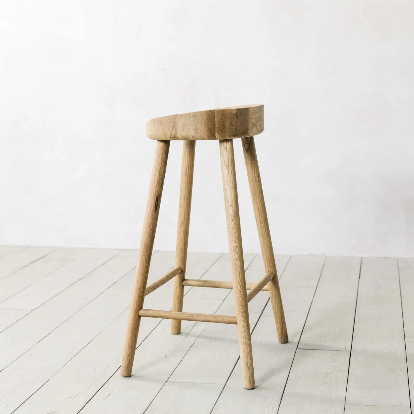 Graham & Green Stools<Oak Farmhouse Kitchen Stool