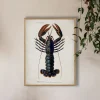Graham & Green Prints & Wall Art<Oak Framed Lobster Prints