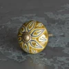 Graham & Green Knobs & Handles<Olive Floral Ceramic Knob