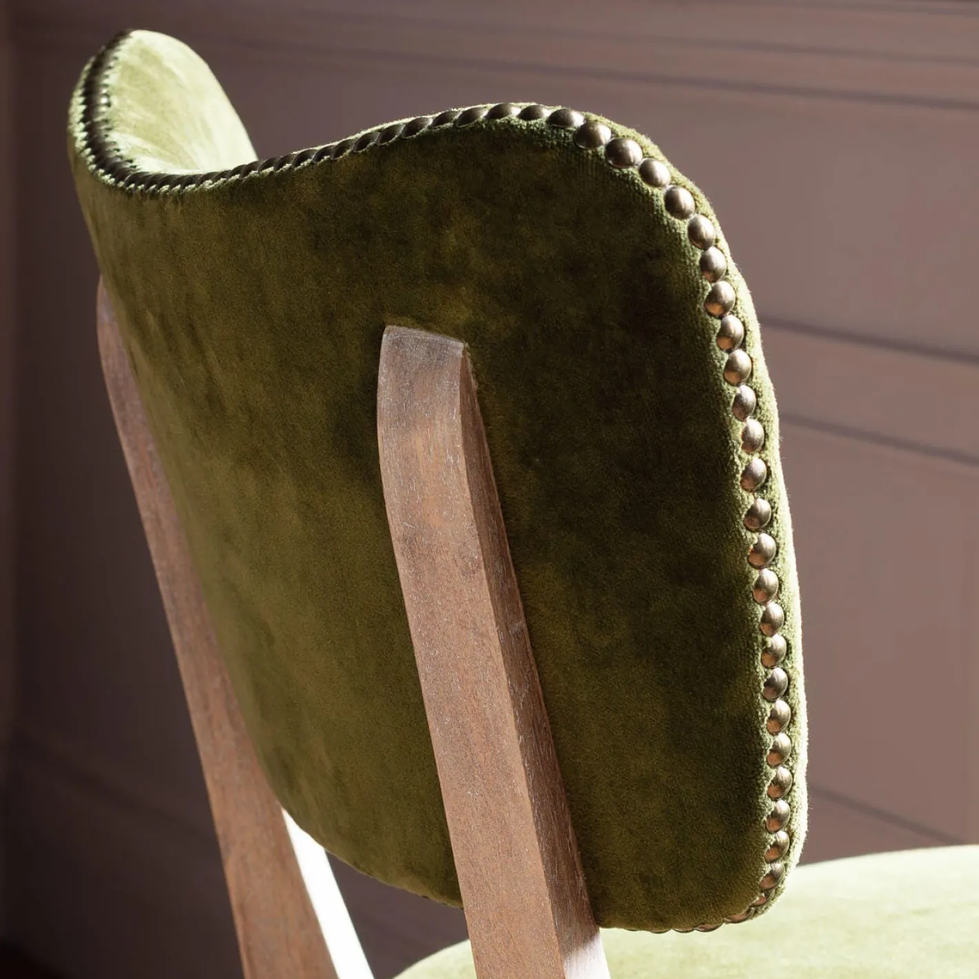 Graham & Green Dining Chairs<Olive Velvet Upholstered Dining Chair