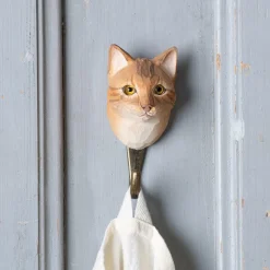 Graham & Green Coat Racks & Hooks<Orange Cat Wall Hook