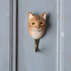Graham & Green Coat Racks & Hooks<Orange Cat Wall Hook