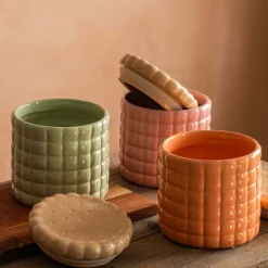 Graham & Green Kitchen Accessories<Orange Ceramic Cookie Jar