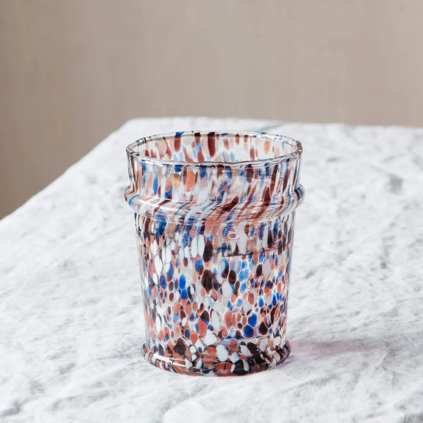 Graham & Green Outdoor Dining|Glassware<Orange Speckled Glass