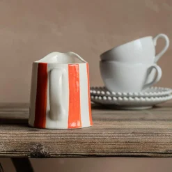 Graham & Green Outdoor Dining|Jugs & Carafes<Orange Stripe Creamer Jug