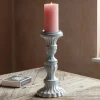 Graham & Green Candle Holders & Candles<Ornate Pillar Candle Holder