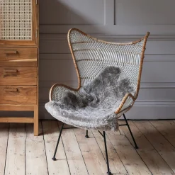 Graham & Green Armchairs|Cocktail Chairs<Oslow Winged Wicker Chair