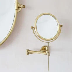 Graham & Green Bathroom Mirrors|Bathroom Mirrors<Ovin Antique Gold Extension Wall Mirror